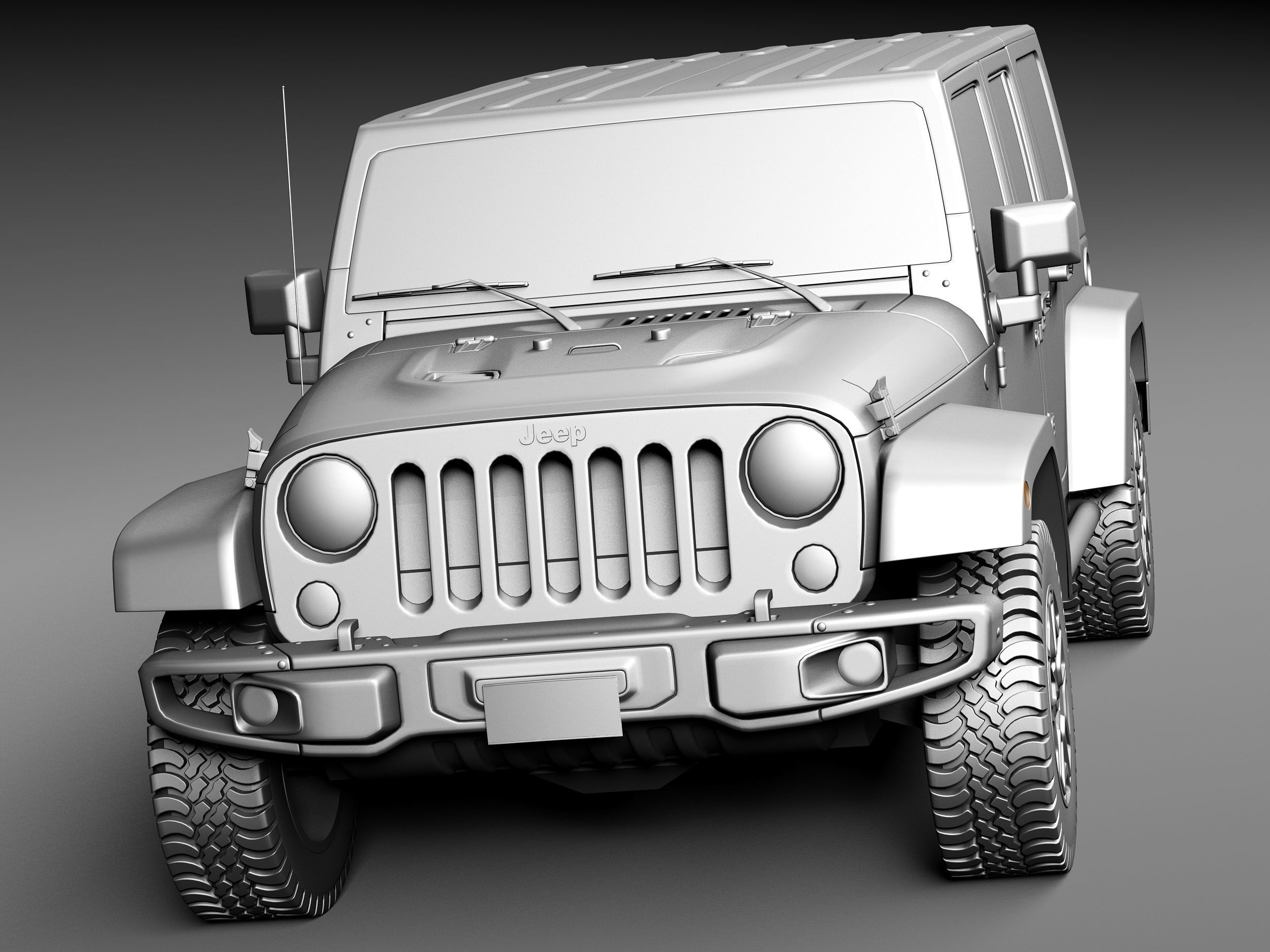 Jeep Wrangler Rubicon 2014 3D model_9