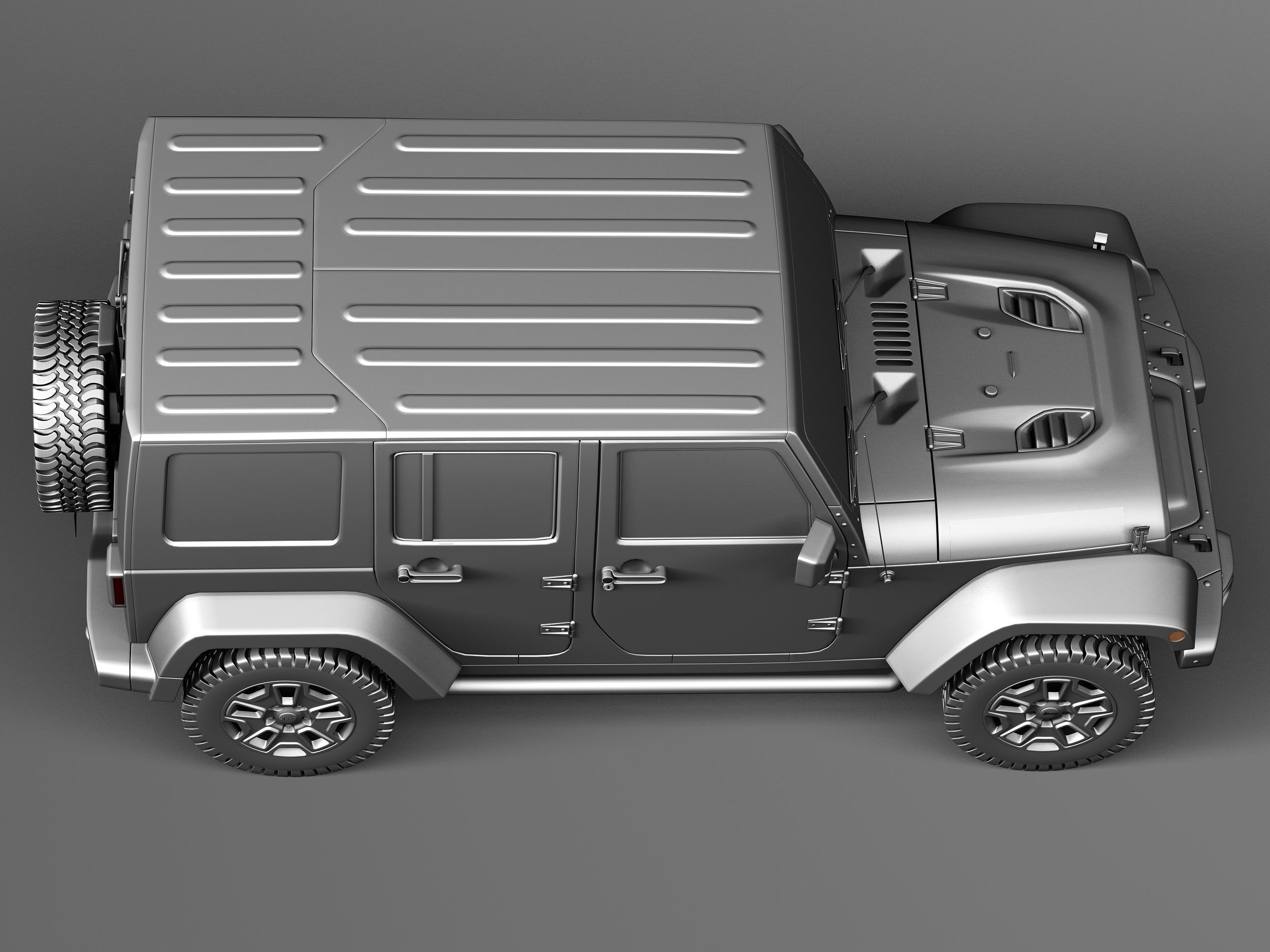 Jeep Wrangler Rubicon 2014 3D model_15