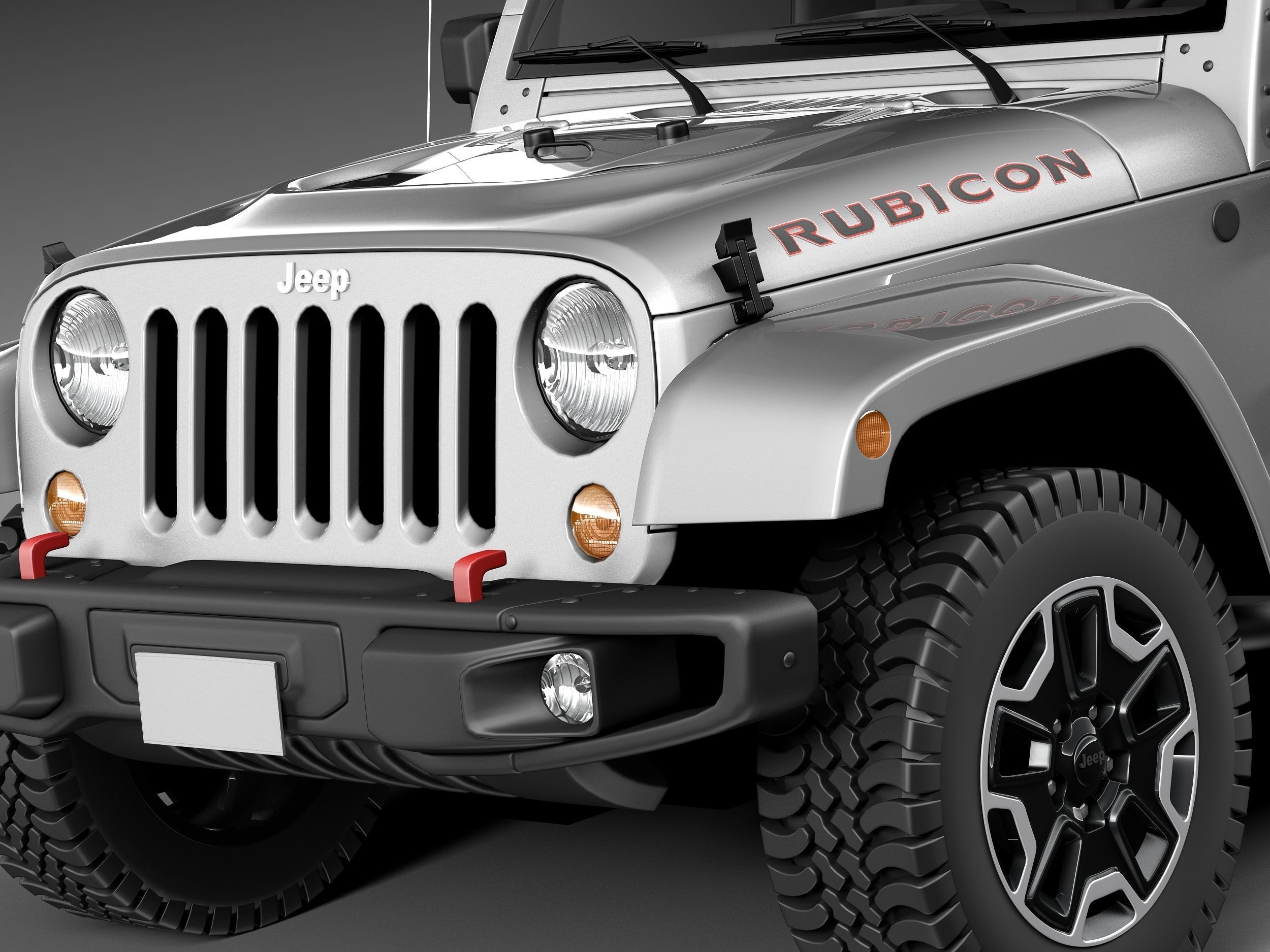 Jeep Wrangler Rubicon 2014 3D model_2