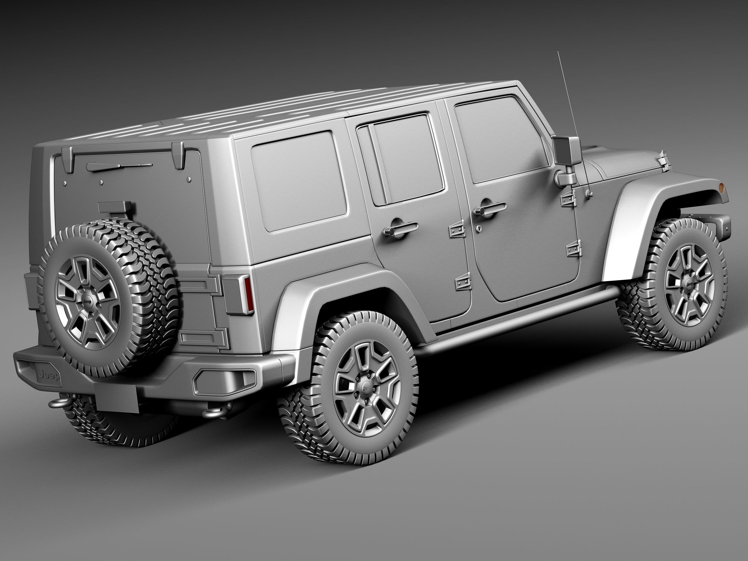 Jeep Wrangler Rubicon 2014 3D model_12