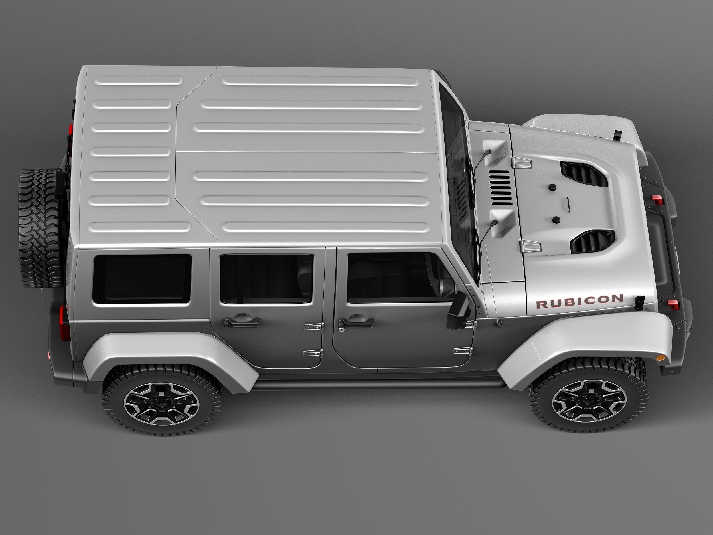 Jeep Wrangler Rubicon 2014 3D model_7