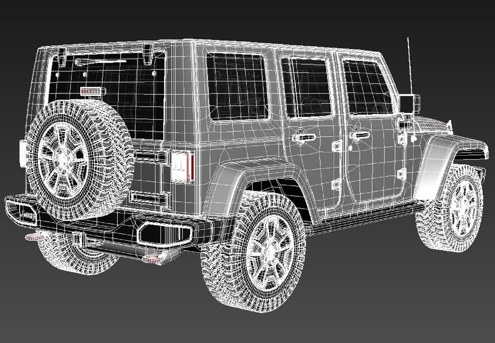 Jeep Wrangler Rubicon 2014 3D model_17