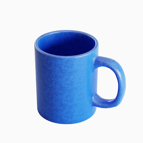 Coffee Mug B 01 Low-poly 3D model