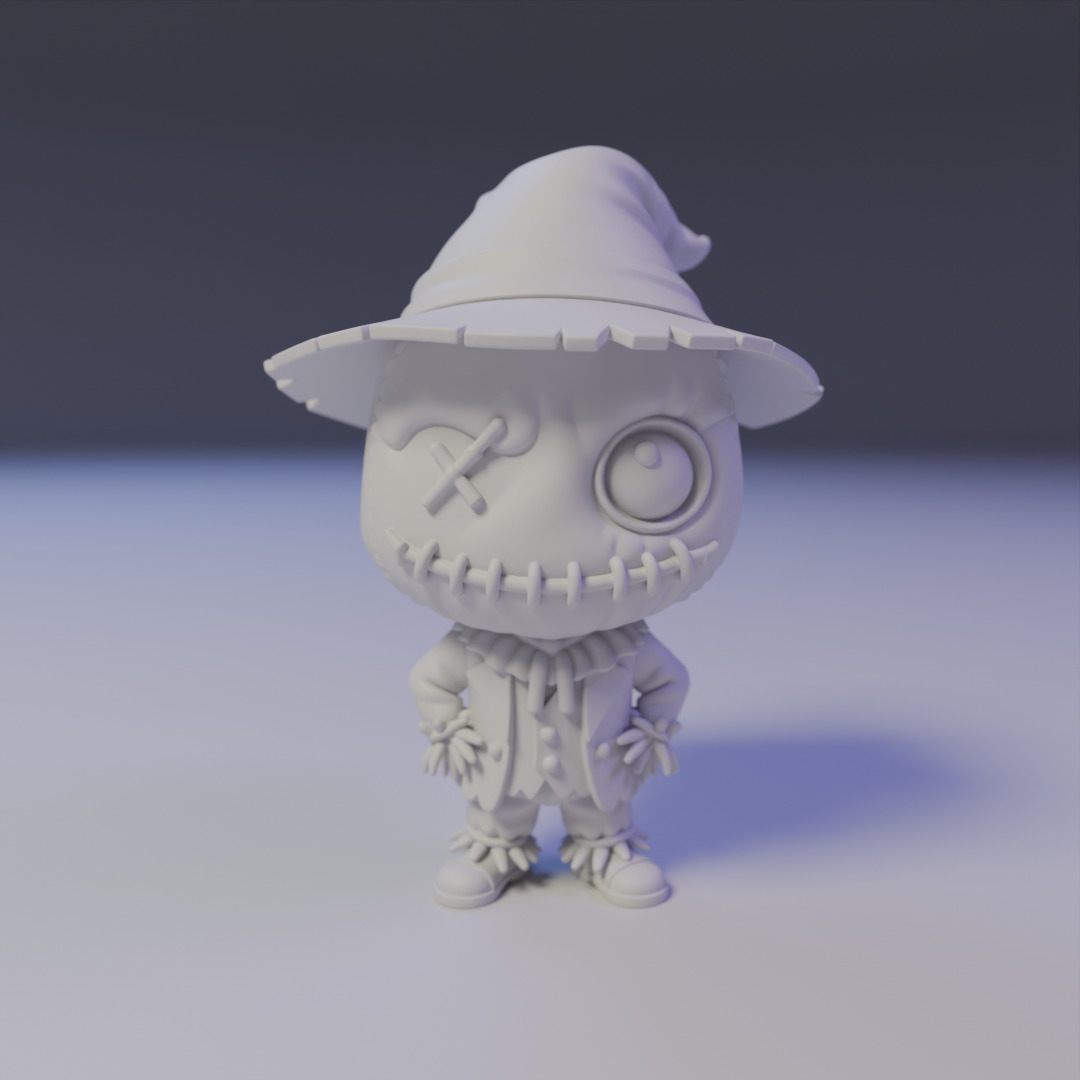 Chibi Scarecrow 3D print model_15