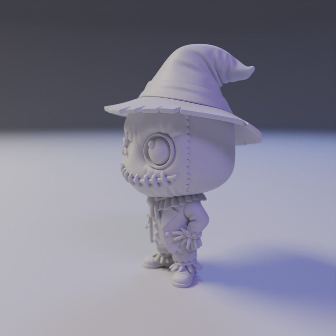 Chibi Scarecrow 3D print model_9