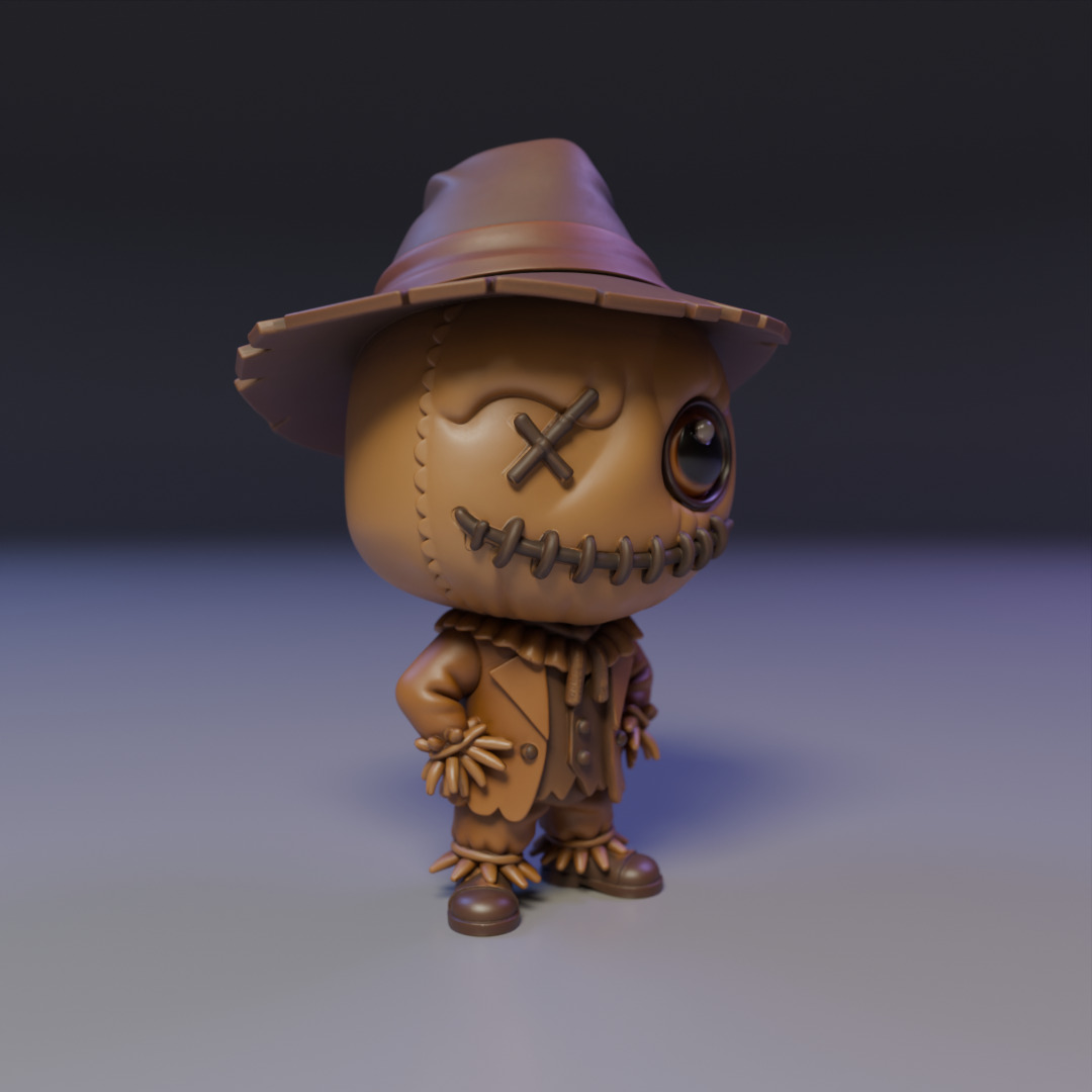 Chibi Scarecrow 3D print model_8
