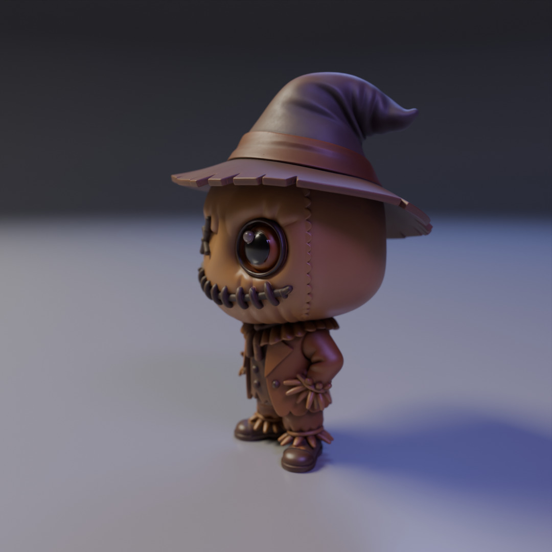 Chibi Scarecrow 3D print model_10