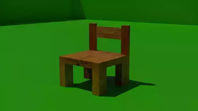 simple wood chair