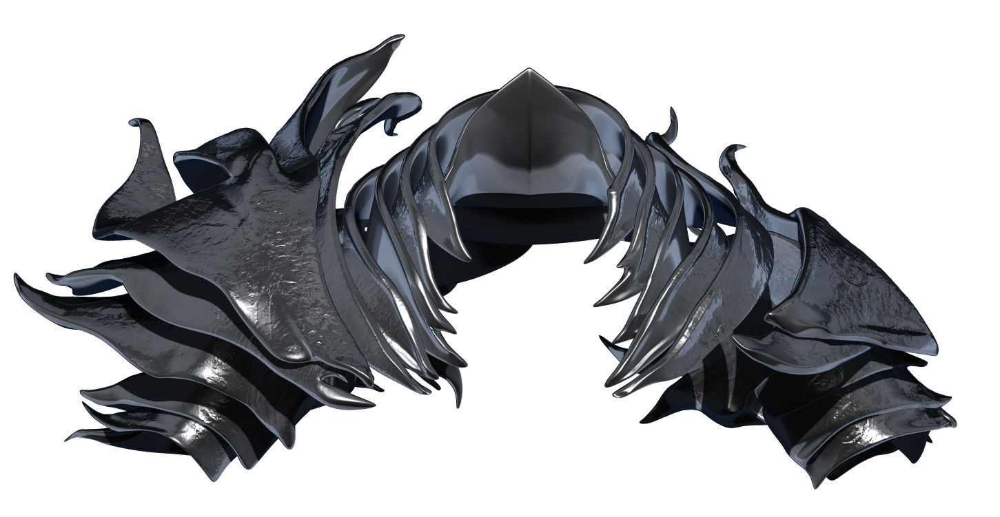 HEOLSTOR COSPLAY GORGET And Pauldrons STL Model Print Fan Art 3D print model_5