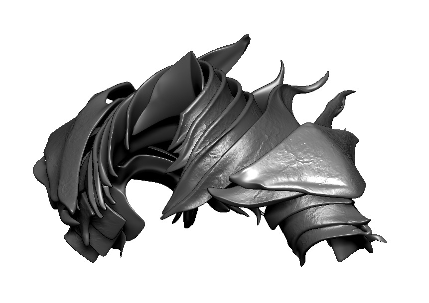 HEOLSTOR COSPLAY GORGET And Pauldrons STL Model Print Fan Art 3D print model_4