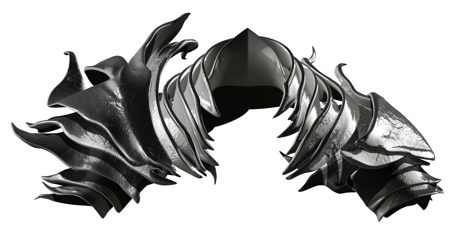 HEOLSTOR COSPLAY GORGET And Pauldrons STL Model Print Fan Art 3D print model_1