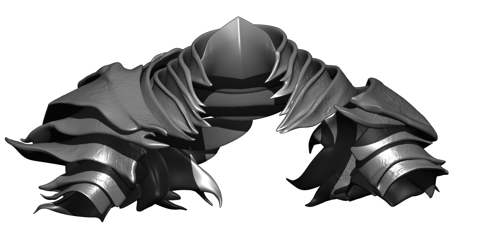 HEOLSTOR COSPLAY GORGET And Pauldrons STL Model Print Fan Art 3D print model_8