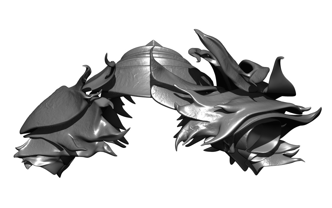 HEOLSTOR COSPLAY GORGET And Pauldrons STL Model Print Fan Art 3D print model_7