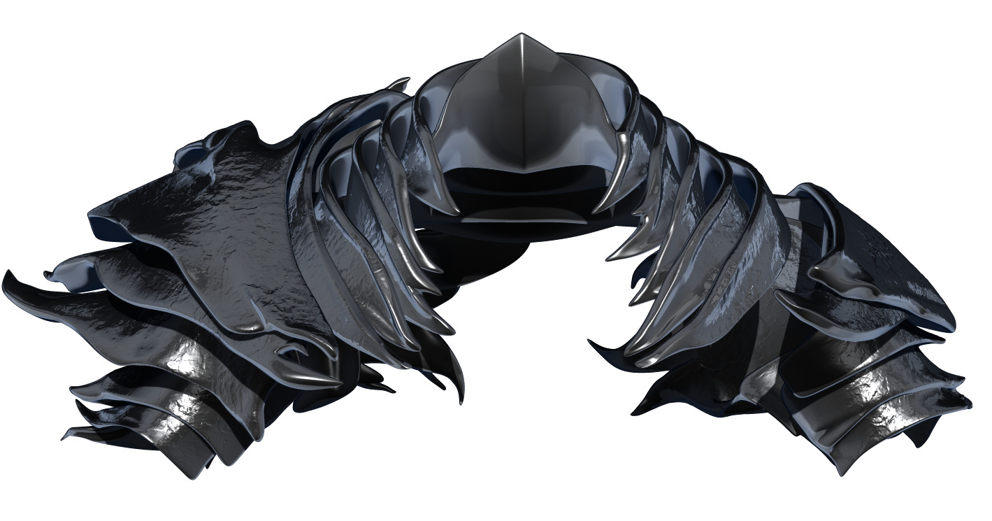 HEOLSTOR COSPLAY GORGET And Pauldrons STL Model Print Fan Art 3D print model_9