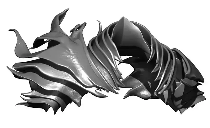 HEOLSTOR COSPLAY GORGET And Pauldrons STL Model Print Fan Art 3D print model