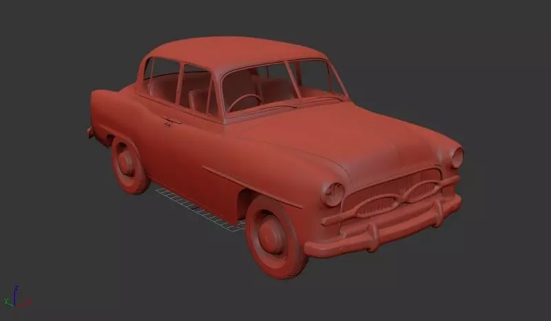 Toyota Crown Mk1 RSD Deluxe 1955 3D print model_0