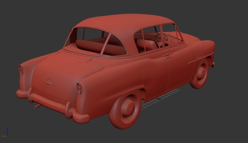 Toyota Crown Mk1 RSD Deluxe 1955 3D print model_2