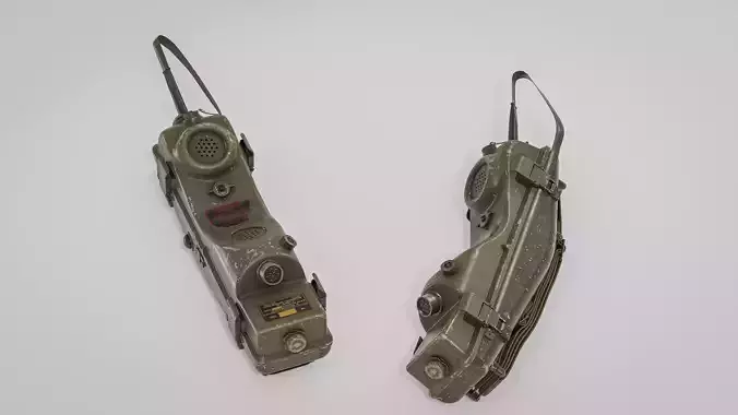 RT-196 PRC-6 Radio Low-poly 3D model