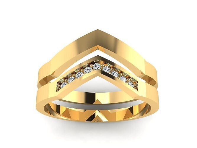 Simple minimal ring 3D print model