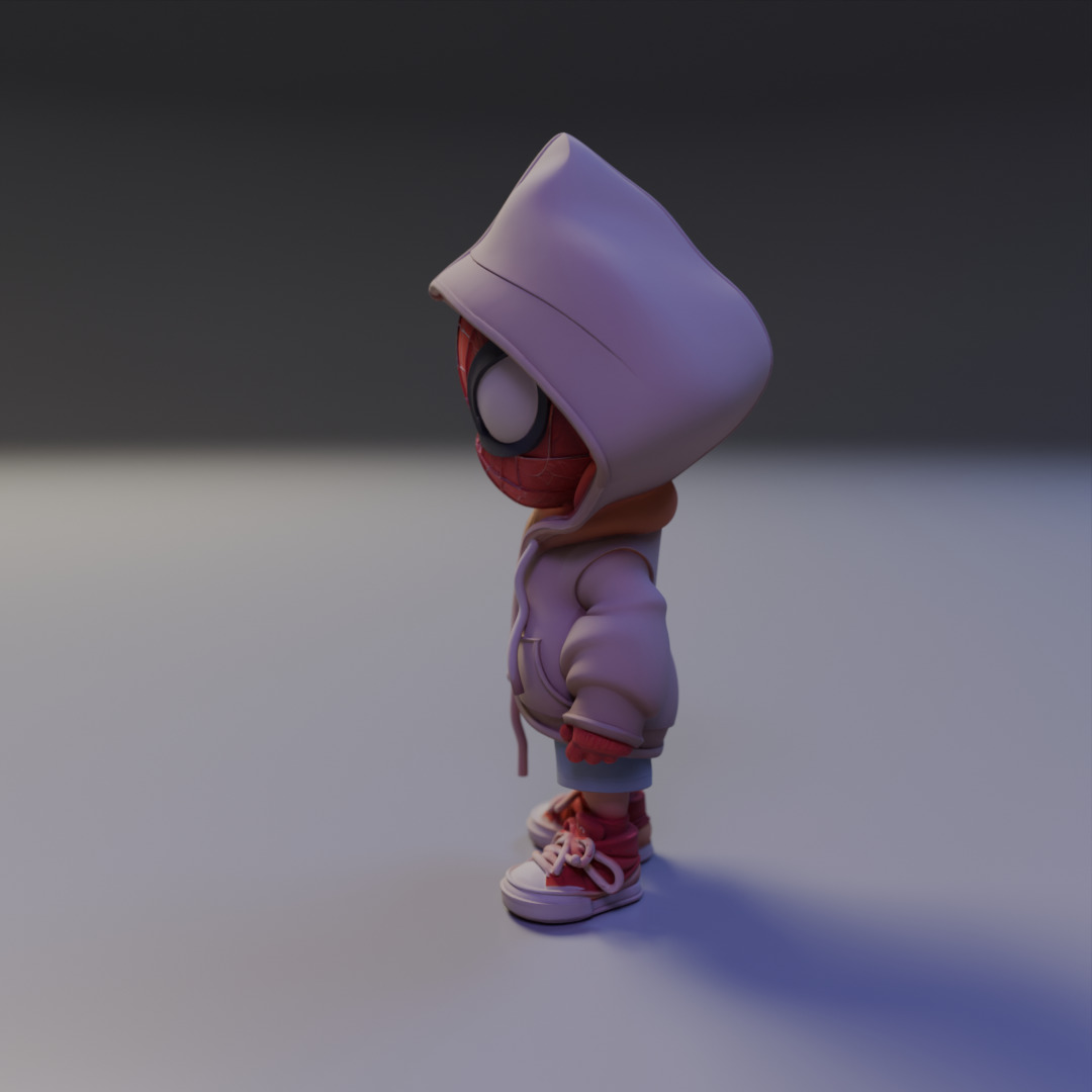 Chibi Spider man 3D print model_3