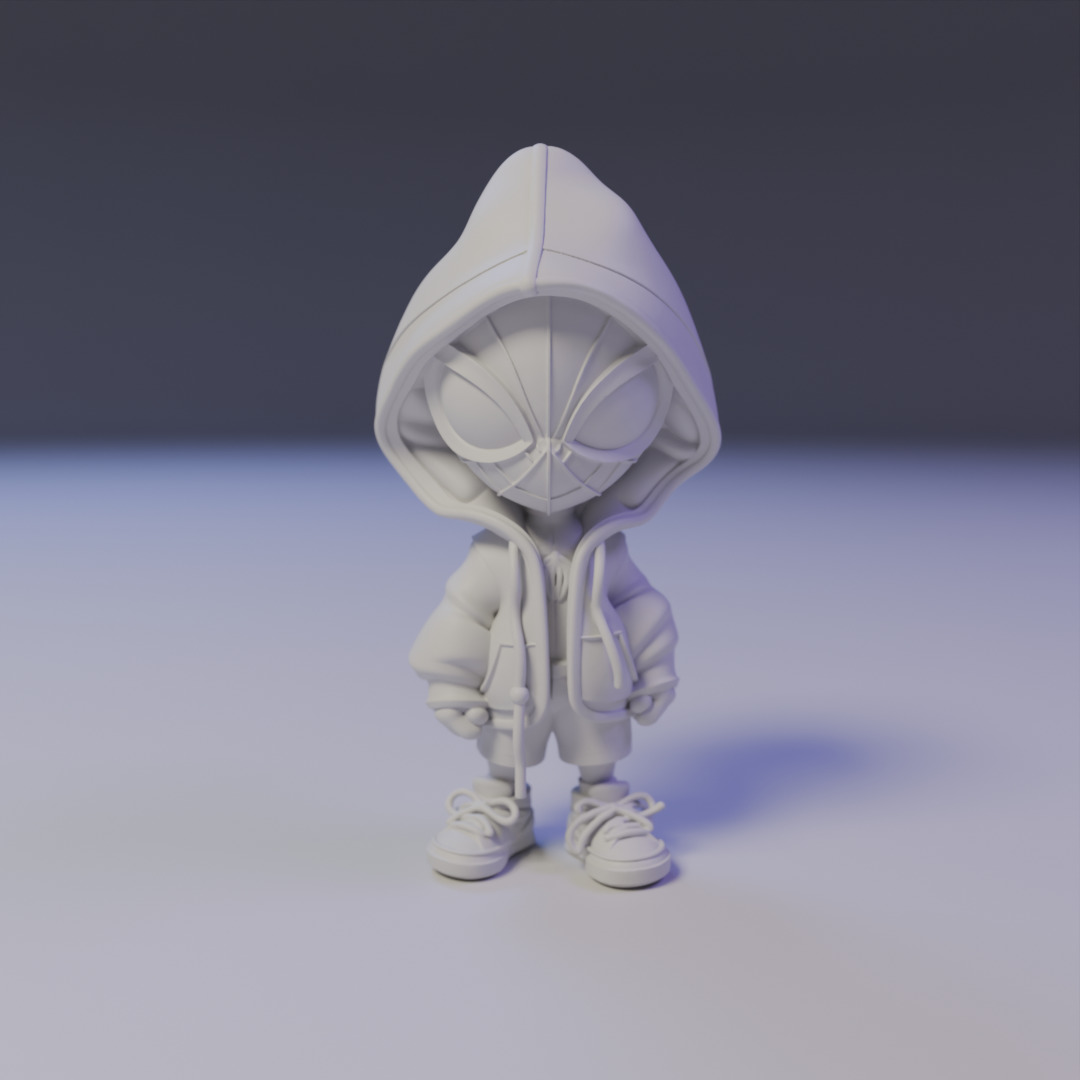 Chibi Spider man 3D print model_16