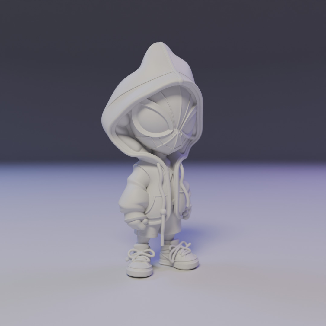 Chibi Spider man 3D print model_8