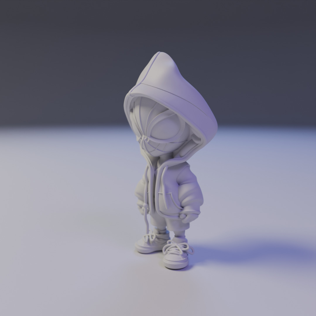 Chibi Spider man 3D print model_10