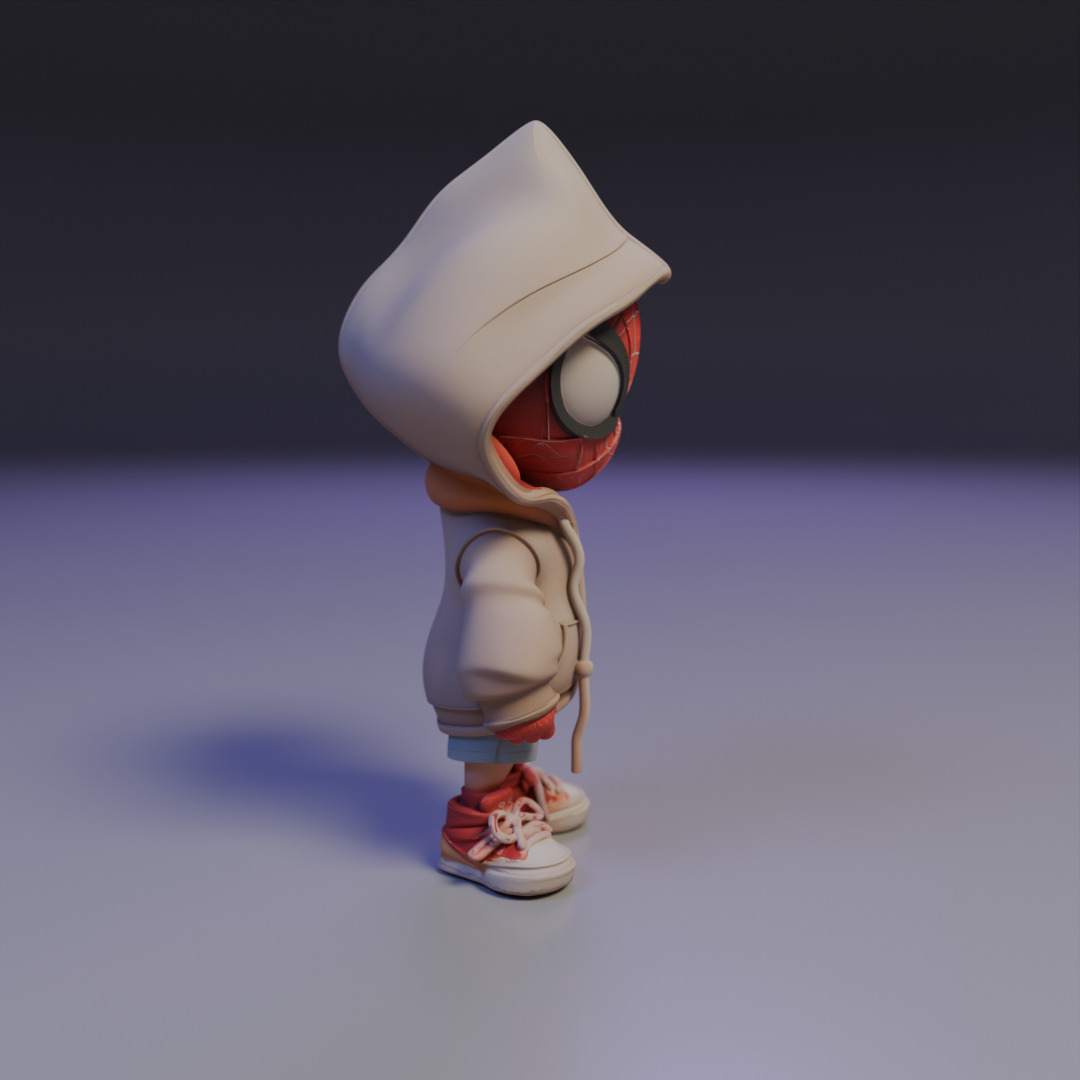 Chibi Spider man 3D print model_1