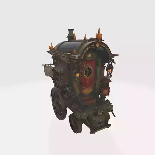 fancy medieval caravan