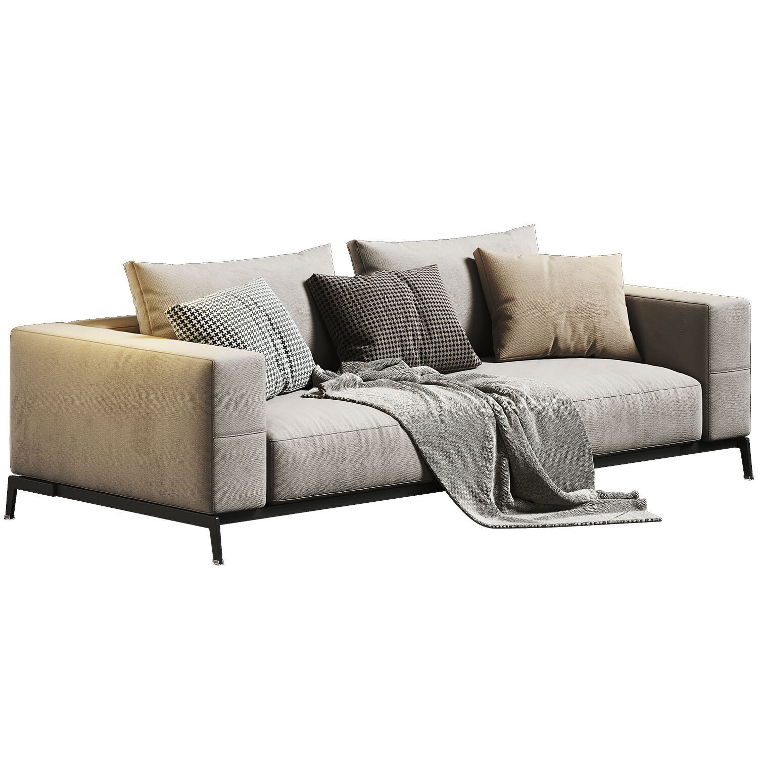 Ettore Sofa 2 Seats 02 3D model_2