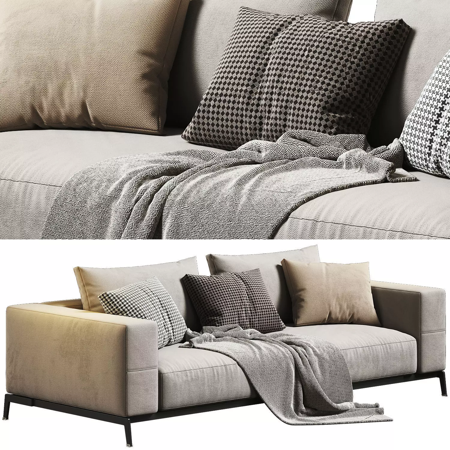 Ettore Sofa 2 Seats 02 3D model_0