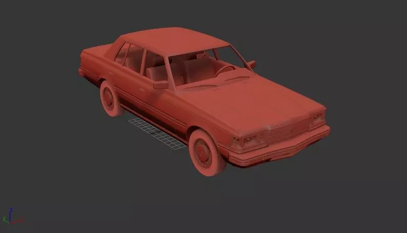 Toyota Crown Mk6 S110 Super Saloon 1982 3D print model_0