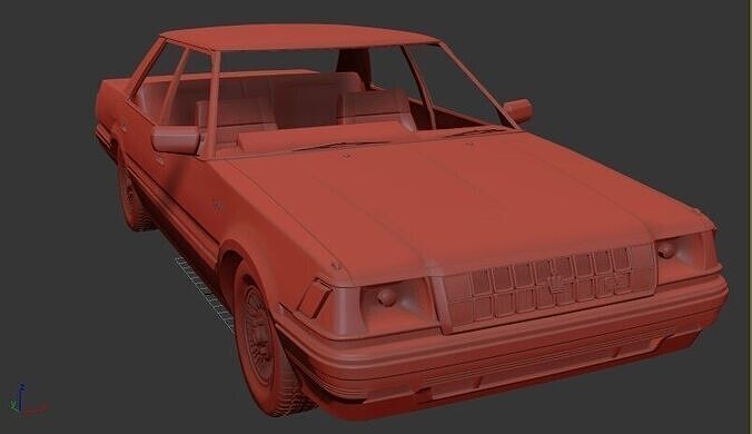 Toyota Crown Mk7 S120 Royal Saloon 1983 3D print model