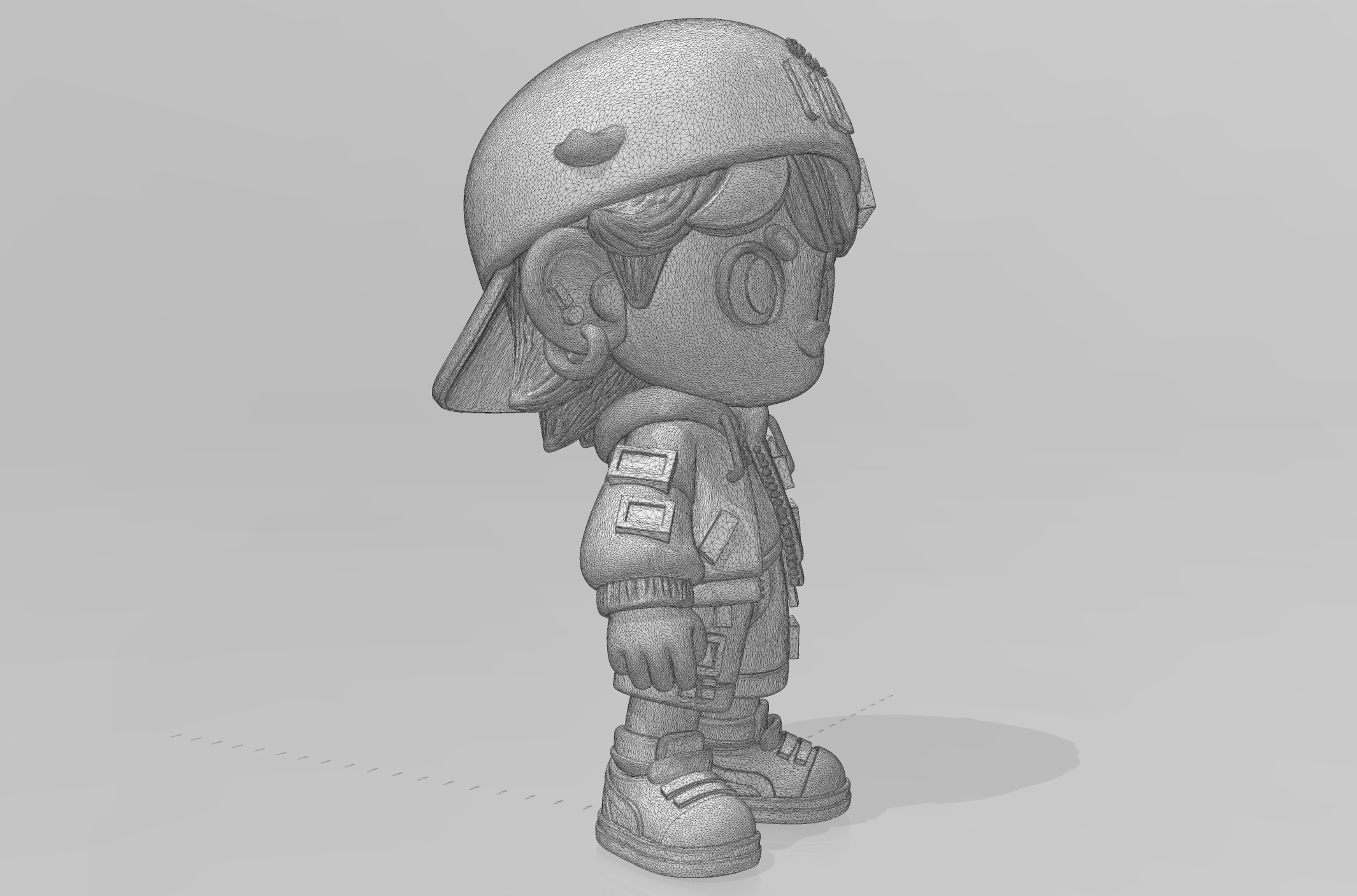 Trendy Street - style Boy 3D model_4