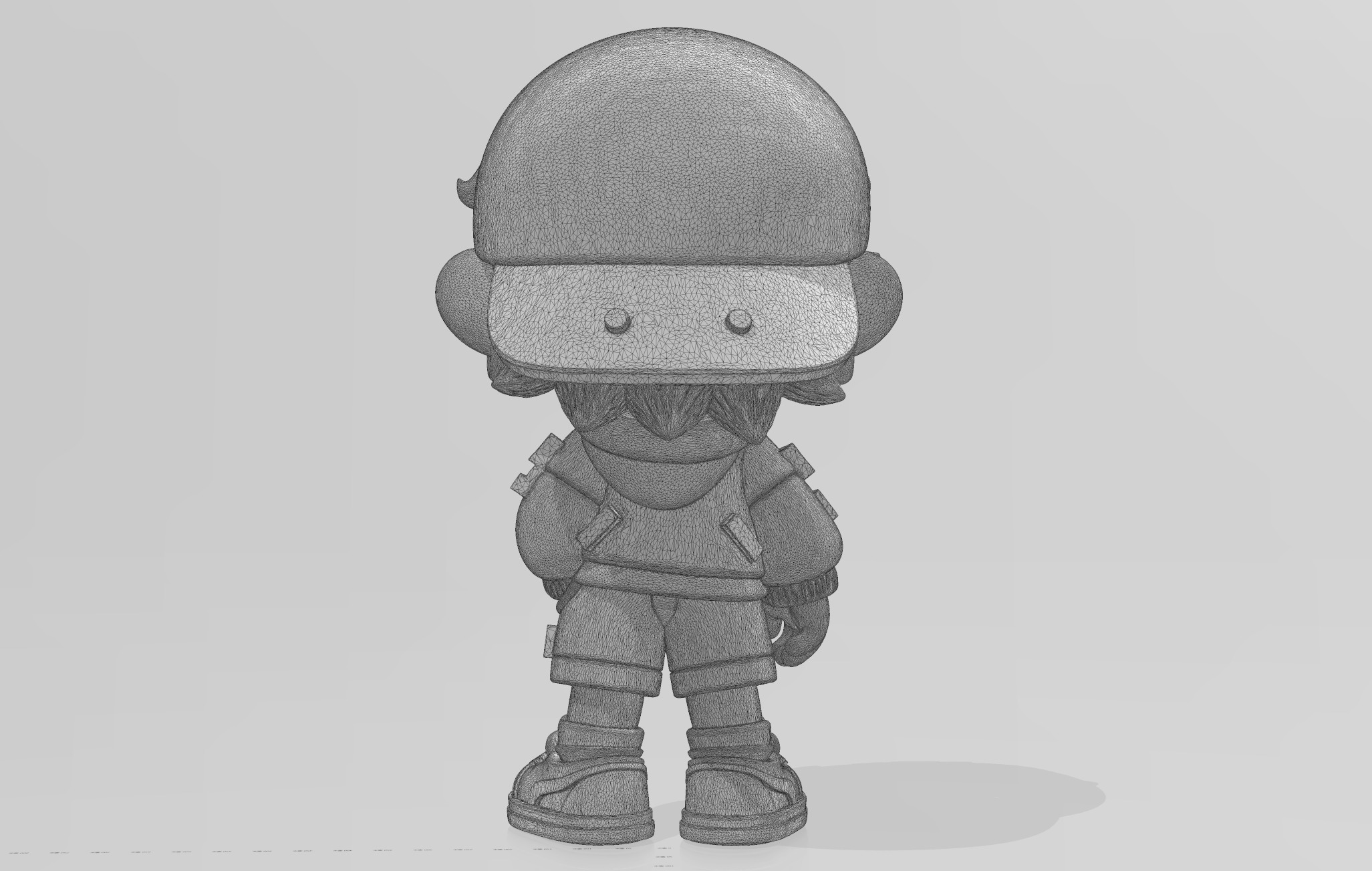 Trendy Street - style Boy 3D model_5