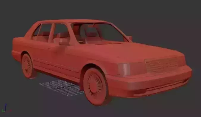 Toyota Crown Mk8f S130 sedan 1991 3D print model