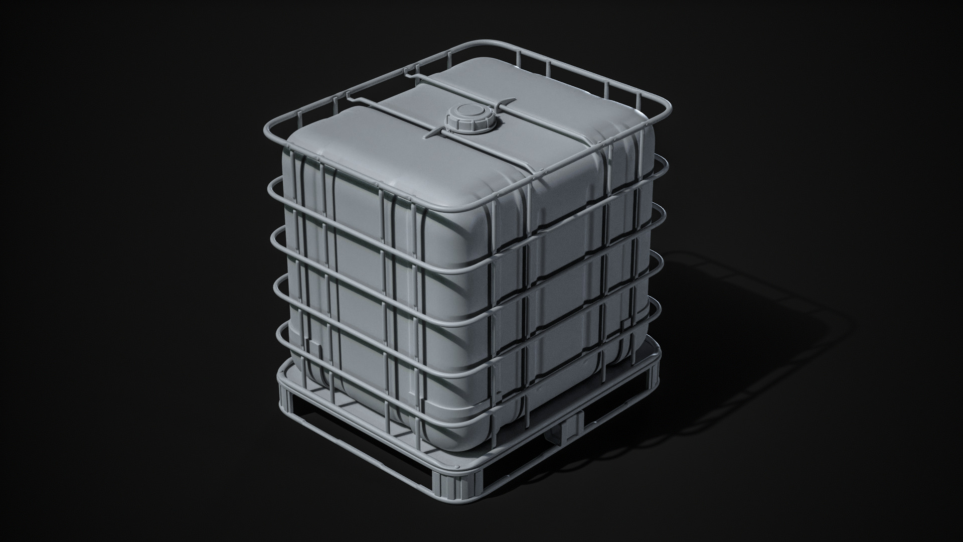 IBC Container High-Poly Model 3D model_1