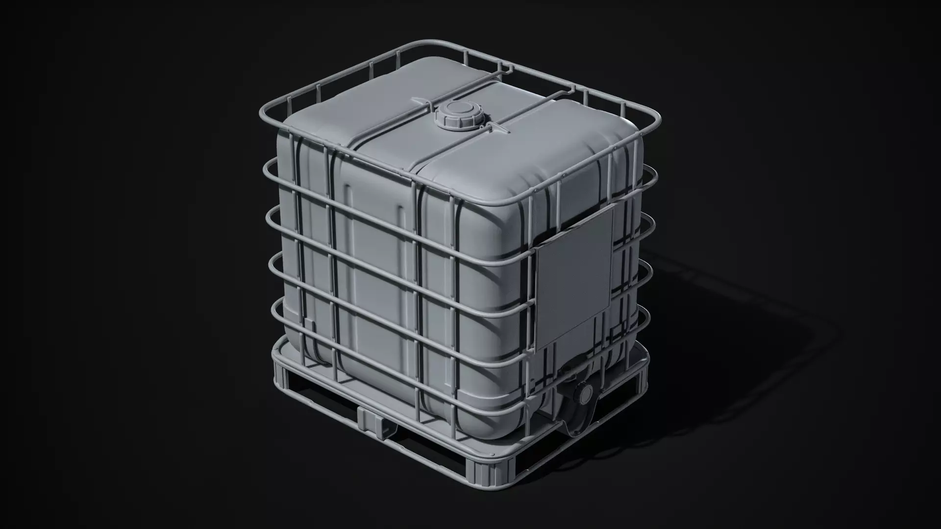 IBC Container High-Poly Model 3D model_0