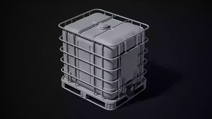 IBC Container High-Poly Model 3D model