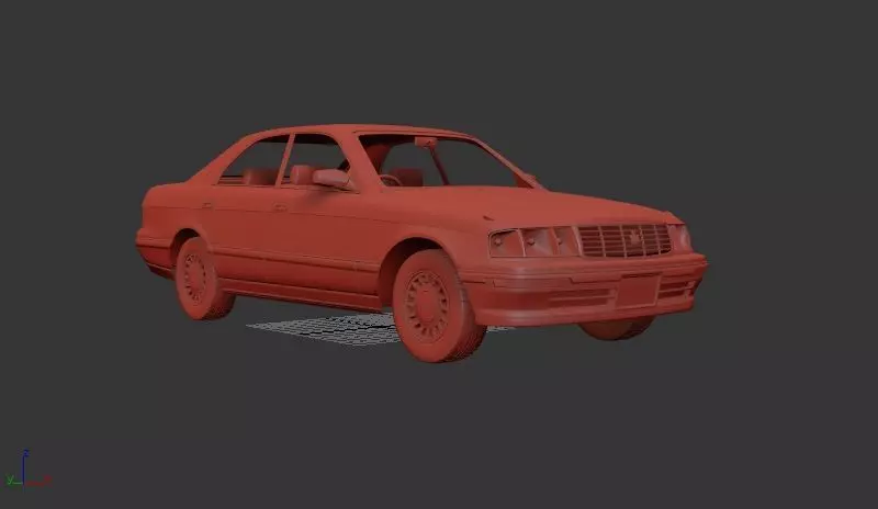 Toyota Crown Mk9 S140 1993 3D print model_0