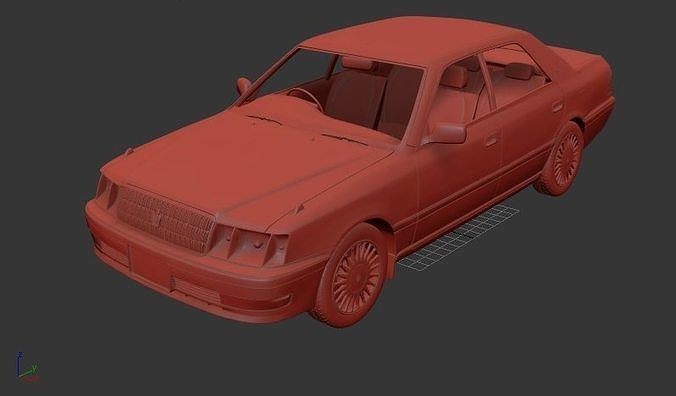 Toyota Crown Mk10 S150 hardtop 1997 3D print model