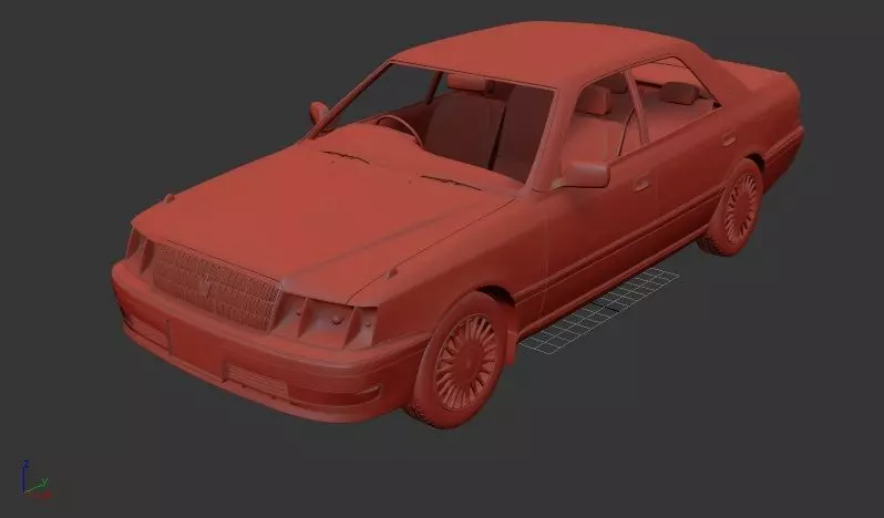 Toyota Crown Mk10 S150 hardtop 1997 3D print model_0