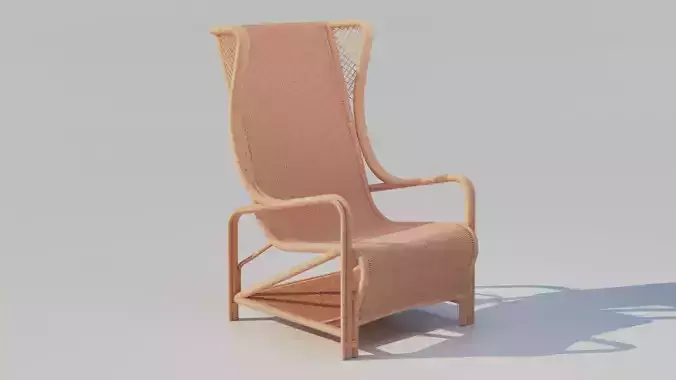 CB2 Remo Rattan Lounge Chair