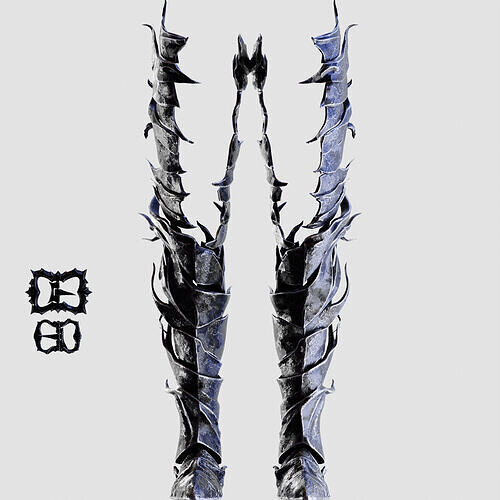HEOLSTOR COSPLAY LEG Armor STL Model Print Fan Art Low-poly 3D print model