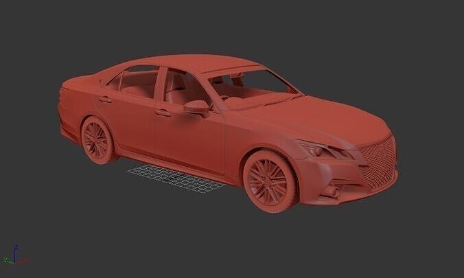 Toyota Crown Mk14 S210 Hybrid Athlete 2013 3D print model
