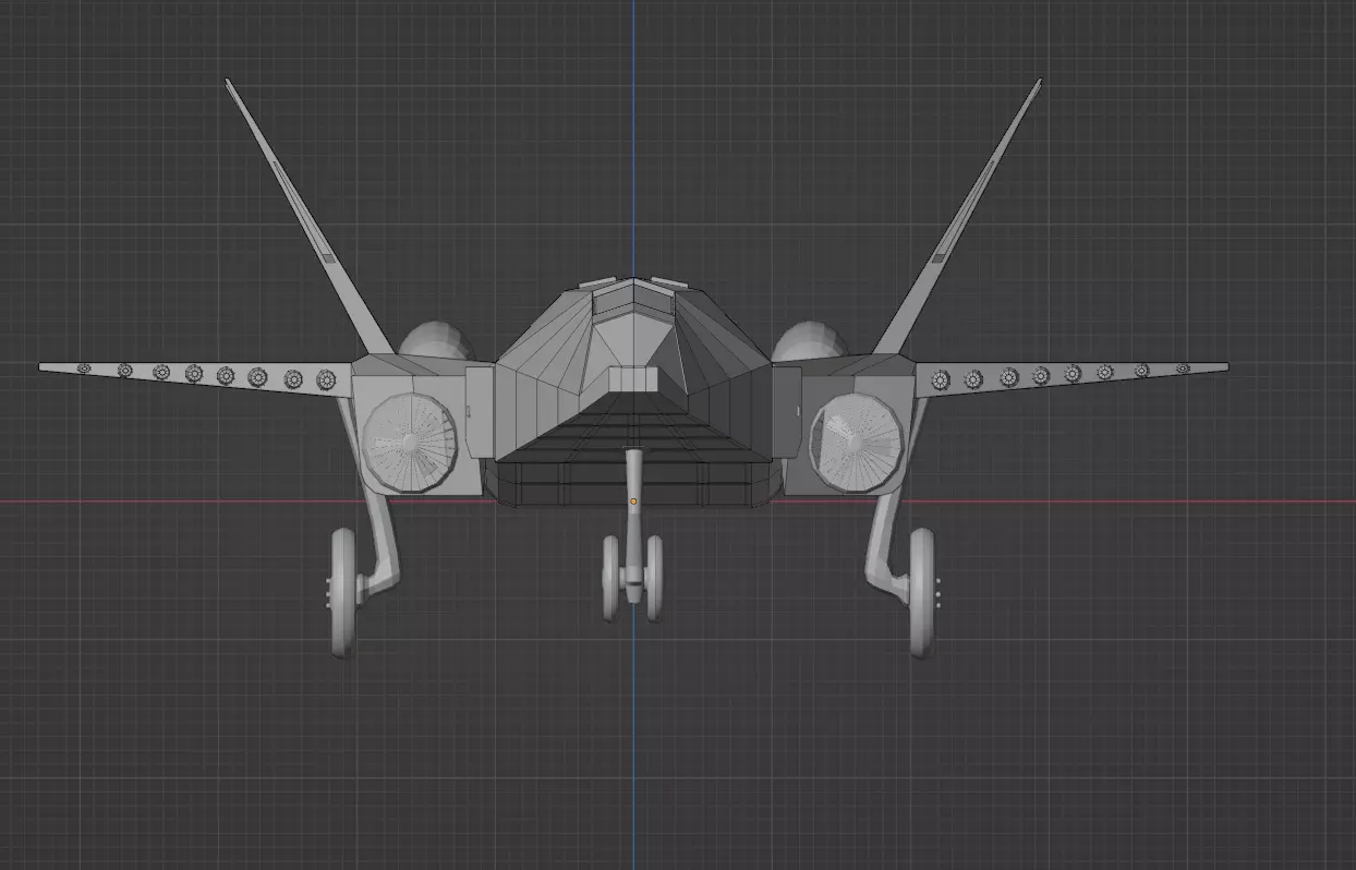 3D Aircraft Model Free low-poly 3D model_1