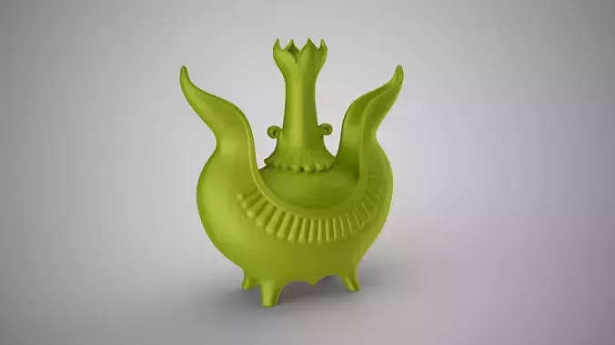 Flower Themed Vase 3D print model