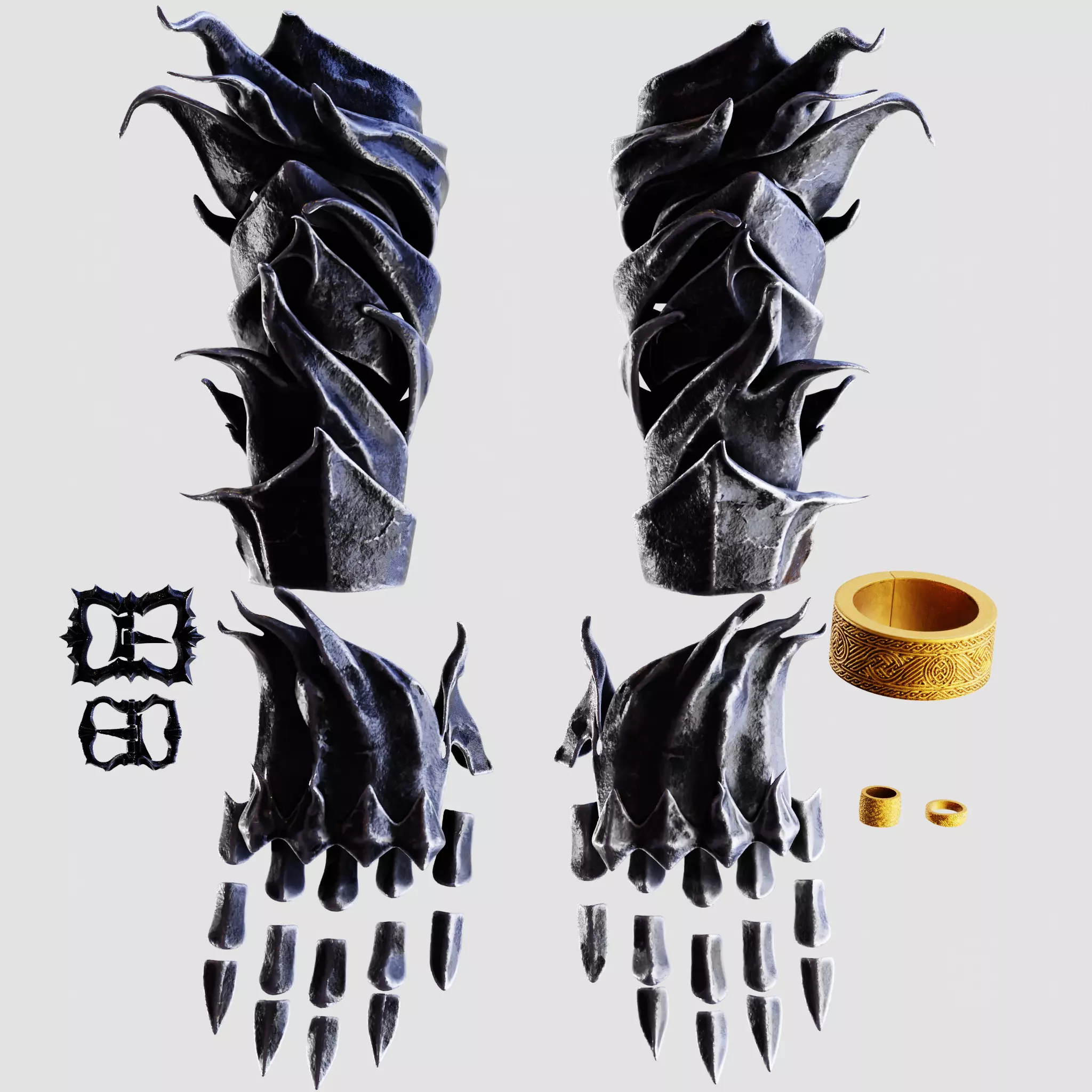 HEOLSTOR COSPLAY GAUNTLETS Nightreign Jewelry Print Fan Art 3D print model