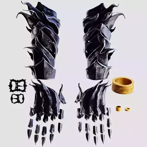 HEOLSTOR COSPLAY GAUNTLETS Nightreign Jewelry Print Fan Art 3D print model