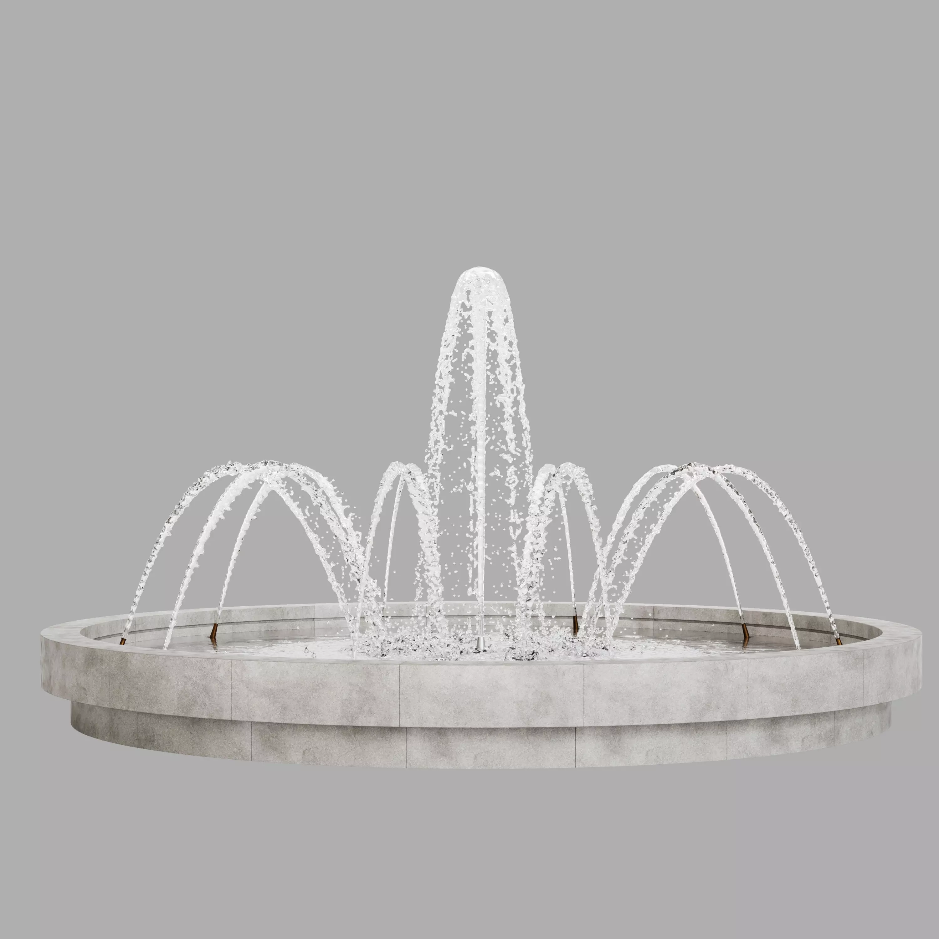 Modern Fountain  3D model_0